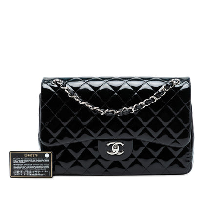 Chanel Jumbo Classic Patent Double Flap