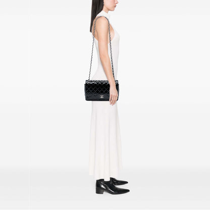 Chanel Jumbo Classic Patent Double Flap
