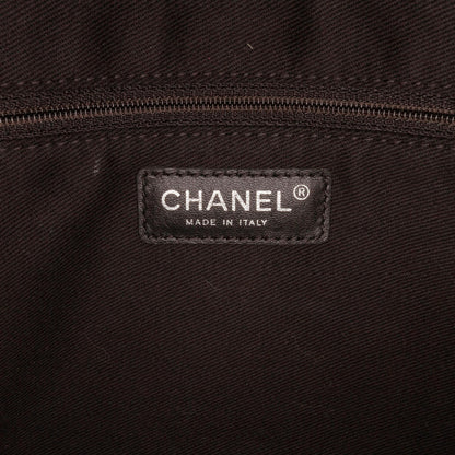 Chanel Jumbo PVC and Tweed Patchwork Single Flap