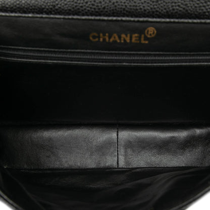 Chanel Jumbo Quilted Caviar Double Sided Flap