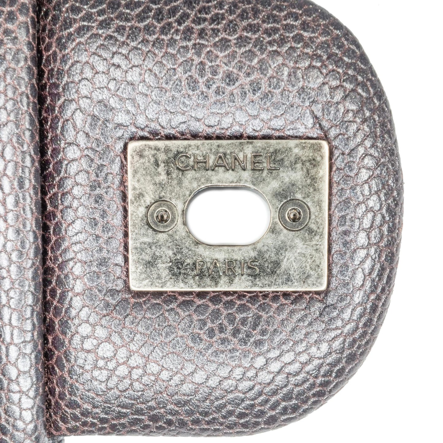 Chanel Jumbo Quilted Iridescent Caviar Easy Flap