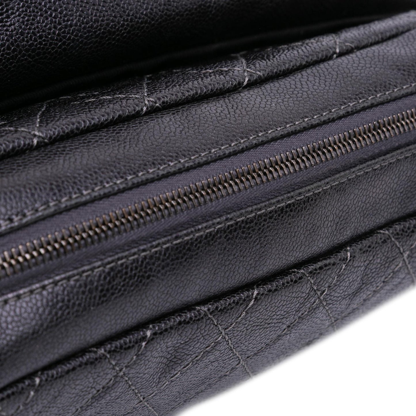 Chanel Jumbo Quilted Iridescent Caviar Easy Flap