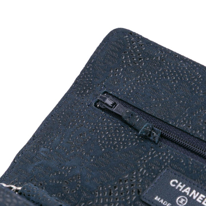 Chanel Lace Overlay Goatskin Wallet On Chain