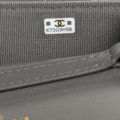 Chanel Lambskin 19 Flap Coin Purse With Chain