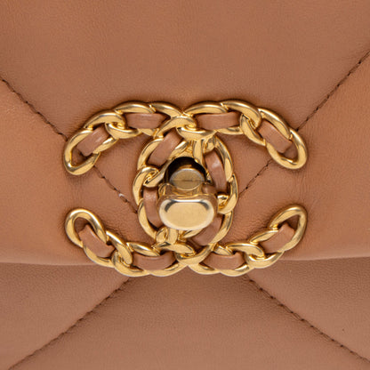 Chanel Lambskin 19 Large Flap Shoulder Bag (SHF-fY8hAg)