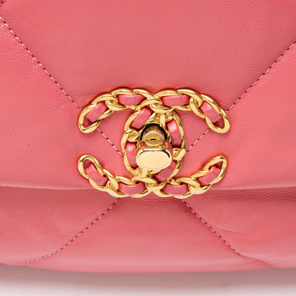 Chanel Lambskin 19 Medium Flap Shoulder Bag