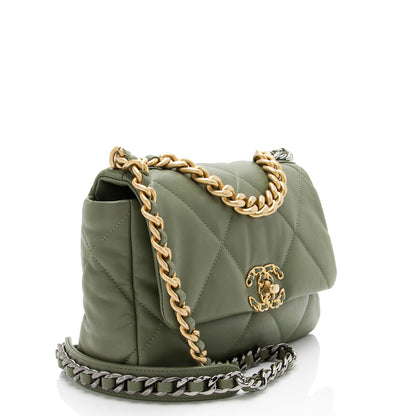 Chanel Lambskin 19 Medium Flap Shoulder Bag