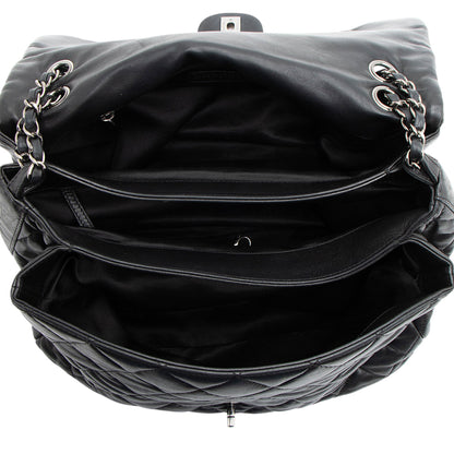 Chanel Lambskin 3 Accordion Maxi Flap Bag