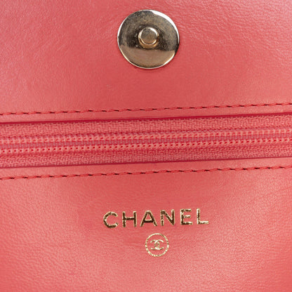 Chanel Lambskin Boy Wallet On Chain