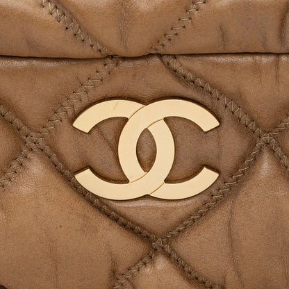Chanel Lambskin Bubble Quilt Satchel