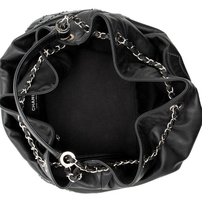 Chanel Lambskin CC Drawstring Bucket Bag