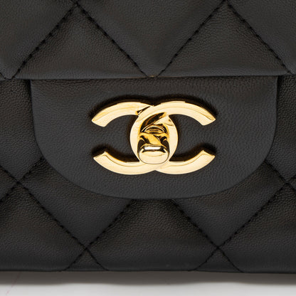Chanel Lambskin Classic Jumbo Double Flap Bag