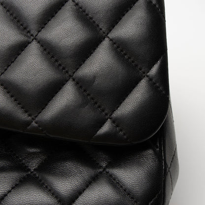 Chanel Lambskin Classic Jumbo Double Flap Bag