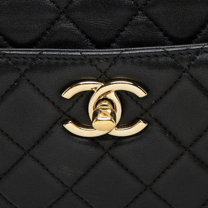 Chanel Lambskin Drawstring Bucket Bag