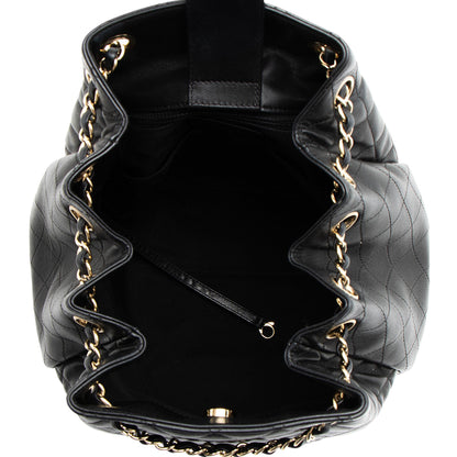 Chanel Lambskin Drawstring Bucket Bag
