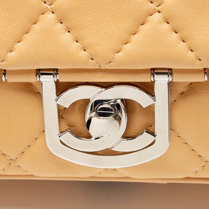 Chanel Lambskin Icons Secret Label Jumbo Flap Bag