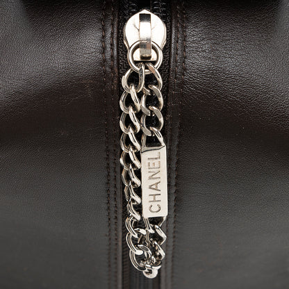 Chanel Lambskin Ligne Cambon Mini Reporter Satchel (SHF-19510)