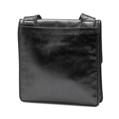 Chanel Lambskin Logo Messenger Bag