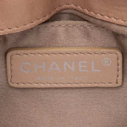 Chanel Lambskin Three Accordion Mini Flap Bag (SHF-16432)