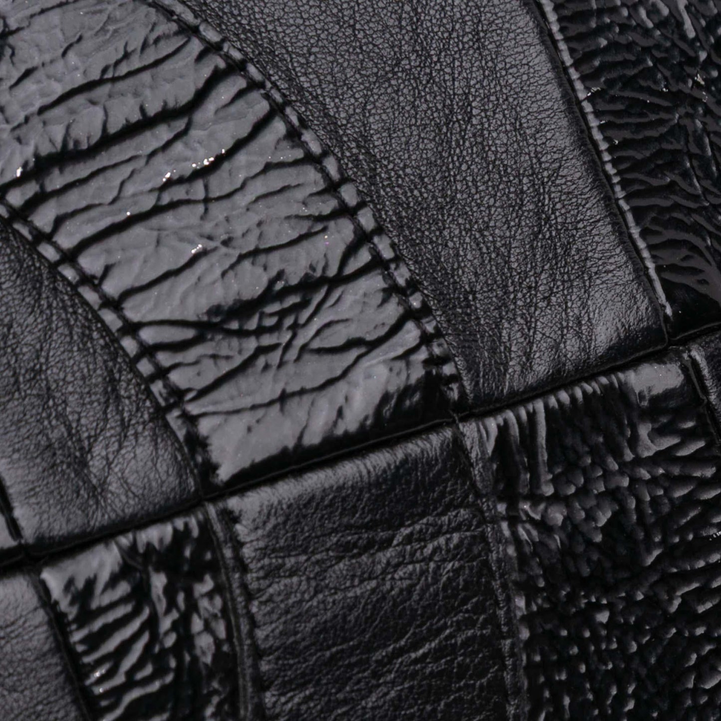 Chanel Lambskin and Patent Patchwork Brooklyn Flap