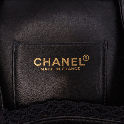 Chanel Lambskin and Satin Camellia Flower Evening Bag