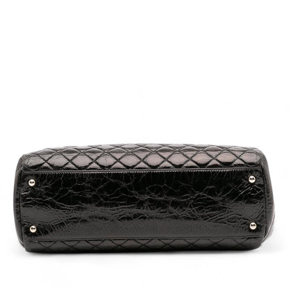 Chanel Large Aged Calfskin Just Mademoiselle Bowling Bag