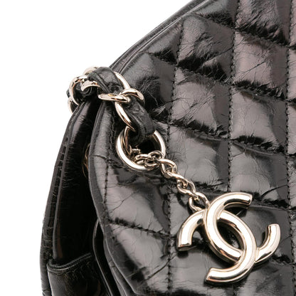 Chanel Large Aged Calfskin Just Mademoiselle Bowling Bag