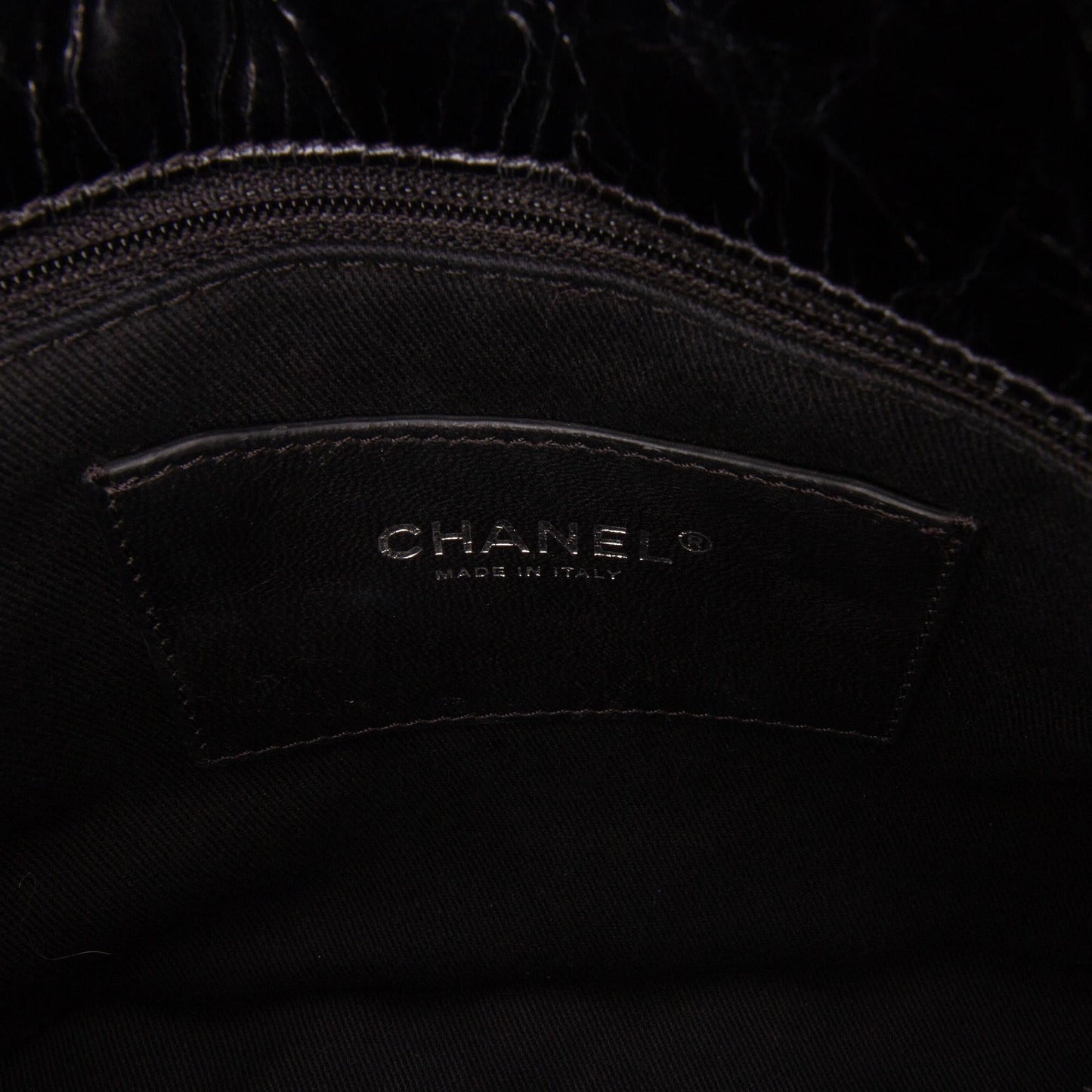 Chanel Large Aged Calfskin Just Mademoiselle Bowling Bag