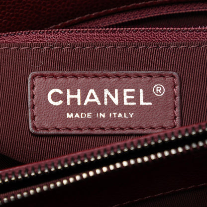 Chanel Large CC Quilted Caviar City Shopping Tote