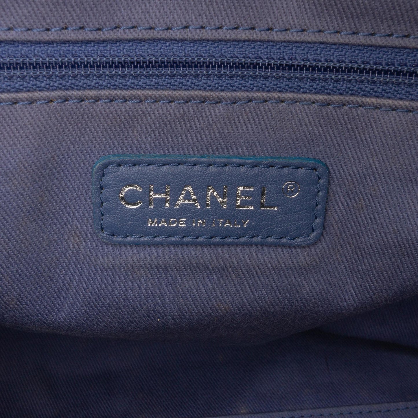 Chanel Large Denim Deauville Bowling Bag