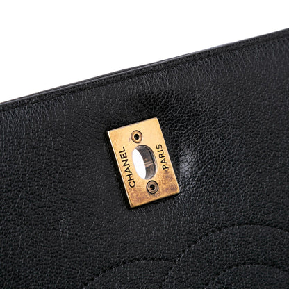 Chanel Large Diagonal Quilted Goatskin Flap