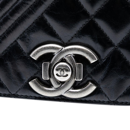 Chanel Large Glazed Calfskin Coco Boy Flap