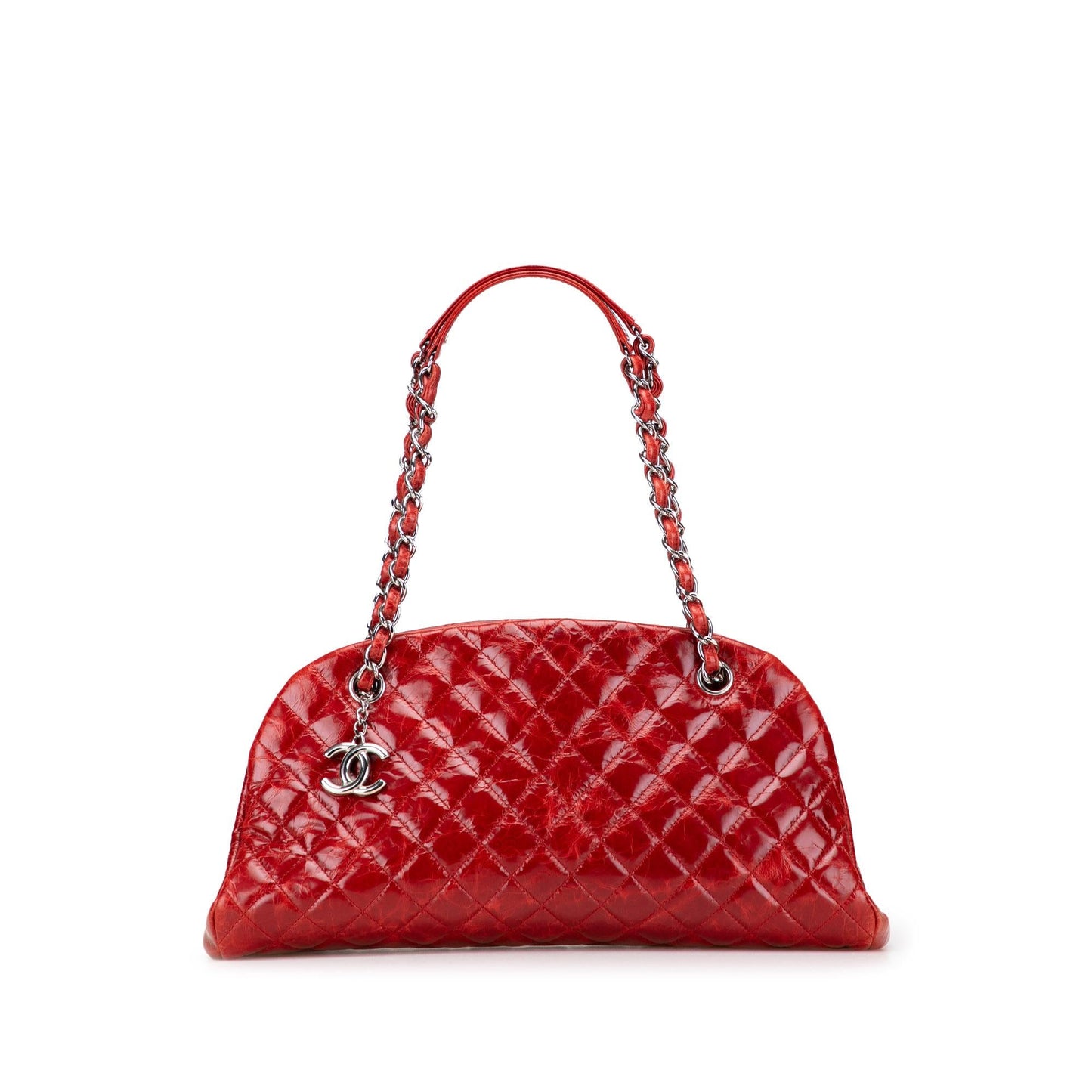 Chanel Large Glazed Calfskin Mademoiselle Bowling Bag