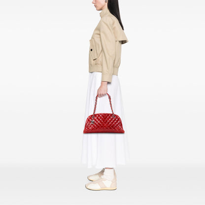 Chanel Large Glazed Calfskin Mademoiselle Bowling Bag