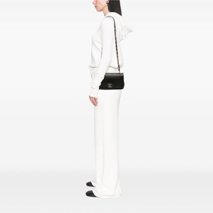 Chanel Large Lambskin Twist Chain Enamel CC Flap