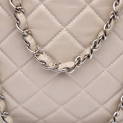 Chanel Large Quilted Aged Calfskin Cotton Club Tote