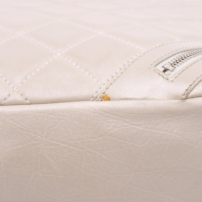 Chanel Large Quilted Aged Calfskin Cotton Club Tote