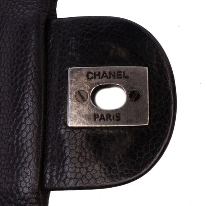 Chanel Large Quilted Caviar Now and Forever Flap