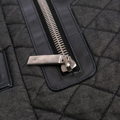 Chanel Large Quilted Denim Coco Cocoon Tote
