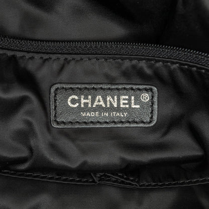 Chanel Large Quilted Knit Pluto Glitter Satchel