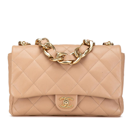 Chanel Large Quilted Lambskin Funky Town Flap (SHG-EOFWXo)