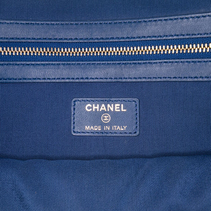 Chanel Large Quilted Lambskin O Case Clutch