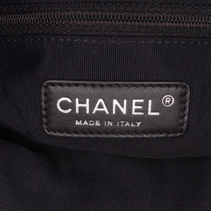 Chanel Large Quilted Metallic Calfskin Chain Me Hobo
