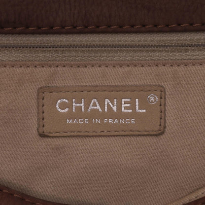 Chanel Large Quilted Nubuck Natural Beauty Split Pocket Flap