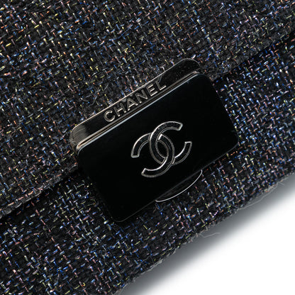 Chanel Large Quilted Tweed Beauty Lock Flap
