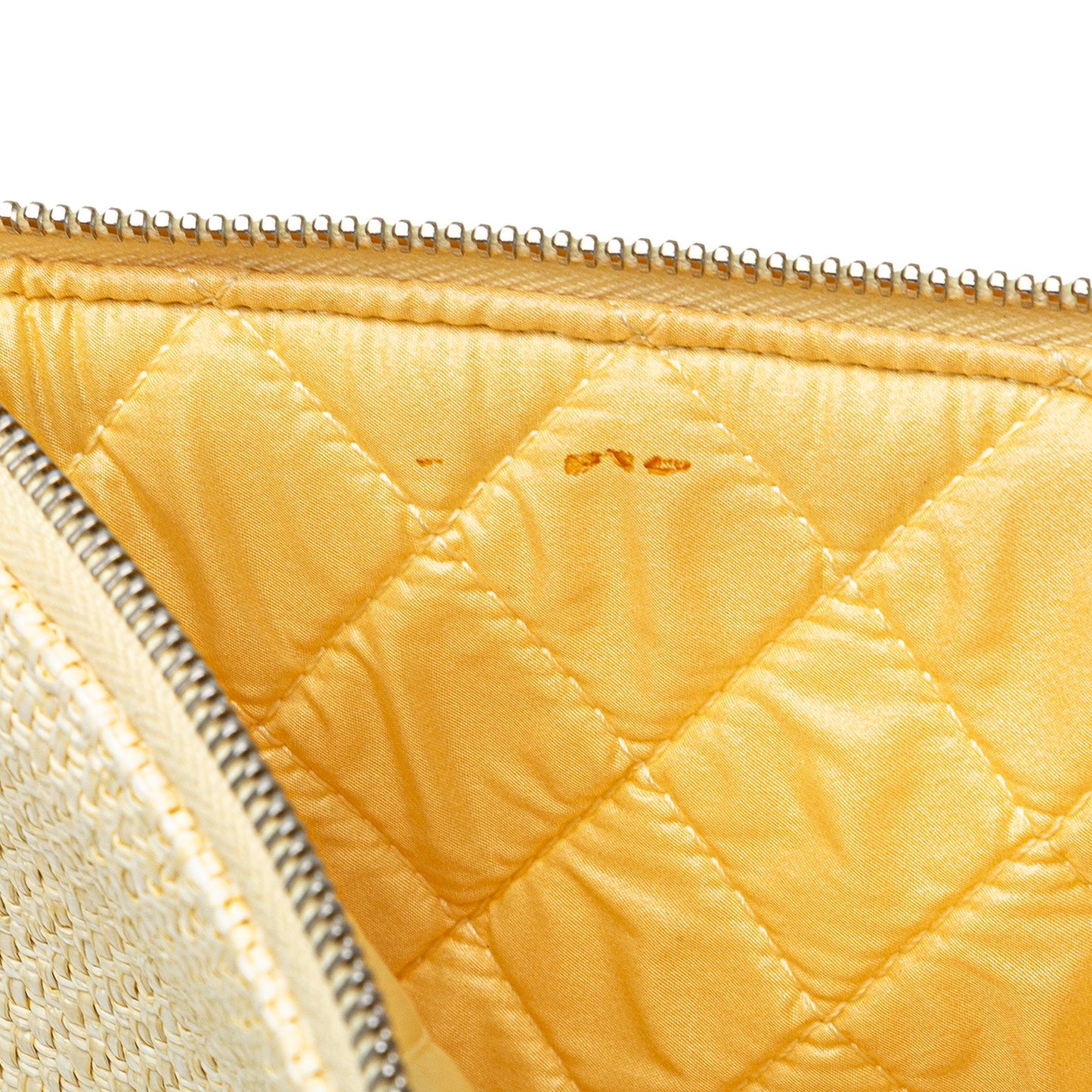 Chanel Large Raffia Deauville O Case Clutch