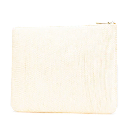 Chanel Large Raffia Deauville O Case Clutch