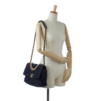 Chanel Large Tweed 19 Flap Bag (SHG-pvoWxr)
