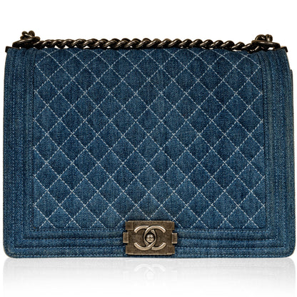 Chanel Boy Bag - Large - Denim