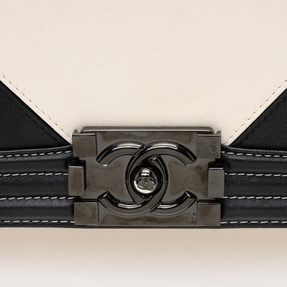 Chanel Leather Geometric Medium Boy Bag